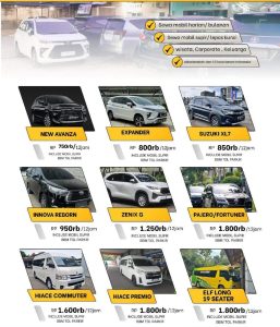 Pilihan Armada di Platinum Rent Car